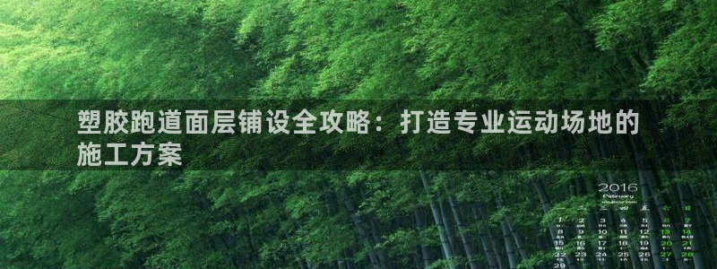 尊龙官方：塑胶跑道面层铺设全攻略：打造专业运动场地的
施工方案